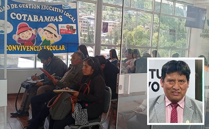 Director de Ugel Cotabambas denuncia a consejero Jaime Osorio por fiscalizar proceso de ratificación 